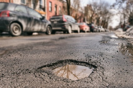 Pothole In Road