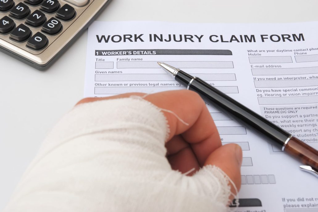 Work injury claim form